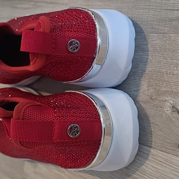 Nine West Red Rhinestone Slip-On Sneakers Size 5.5 - Picture 6 of 9